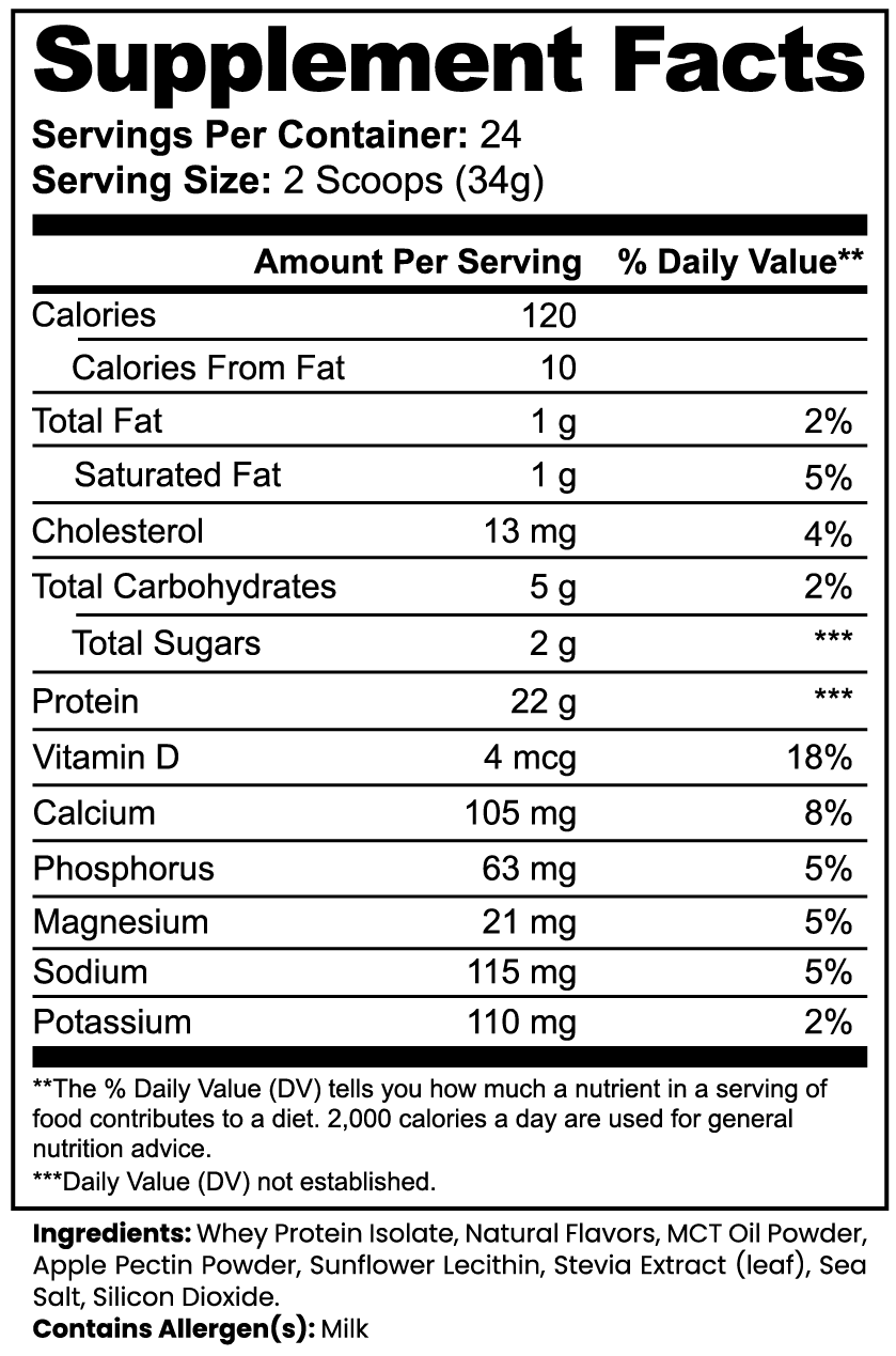 Whey Isolate Protein (Vanilla Ice)