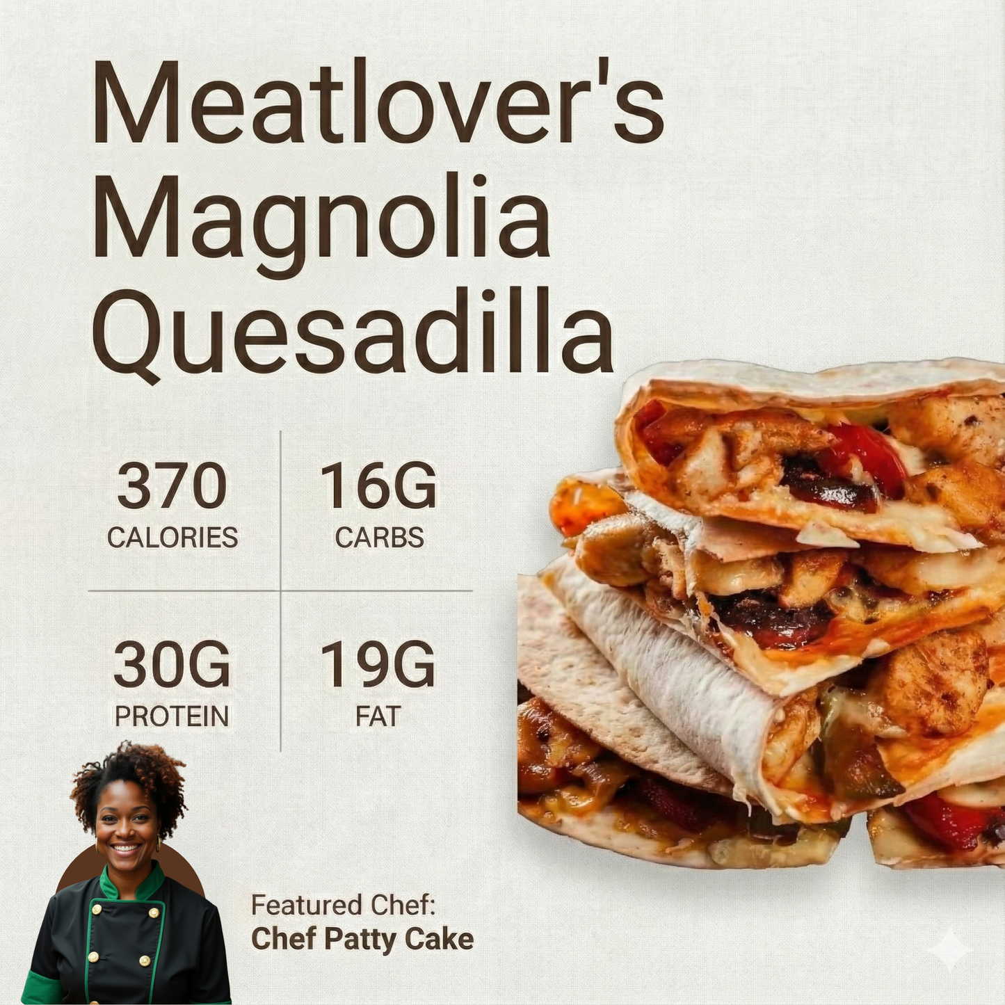 Meatlover's Magnolia Quesadilla