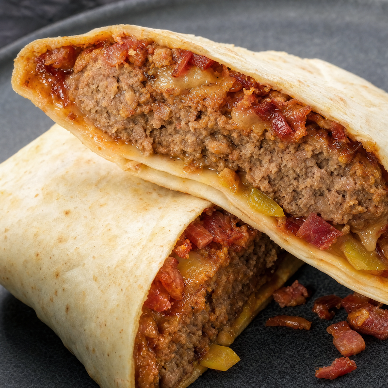 Bacon Cheeseburger Wrap