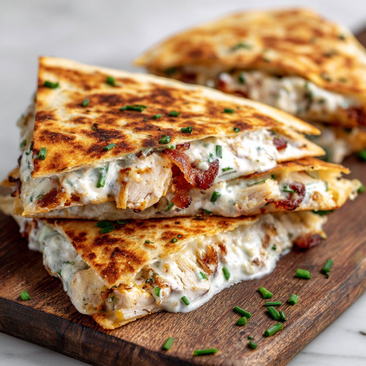 Chicken Bacon Ranch Quesadilla