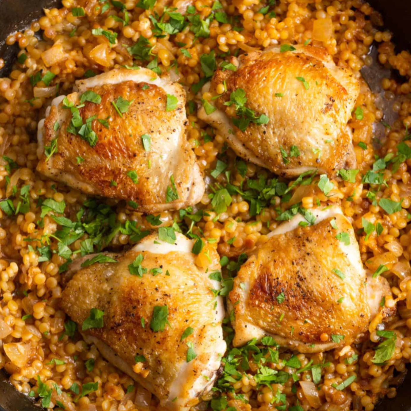 Chicken Thighs With Spiced Couscous