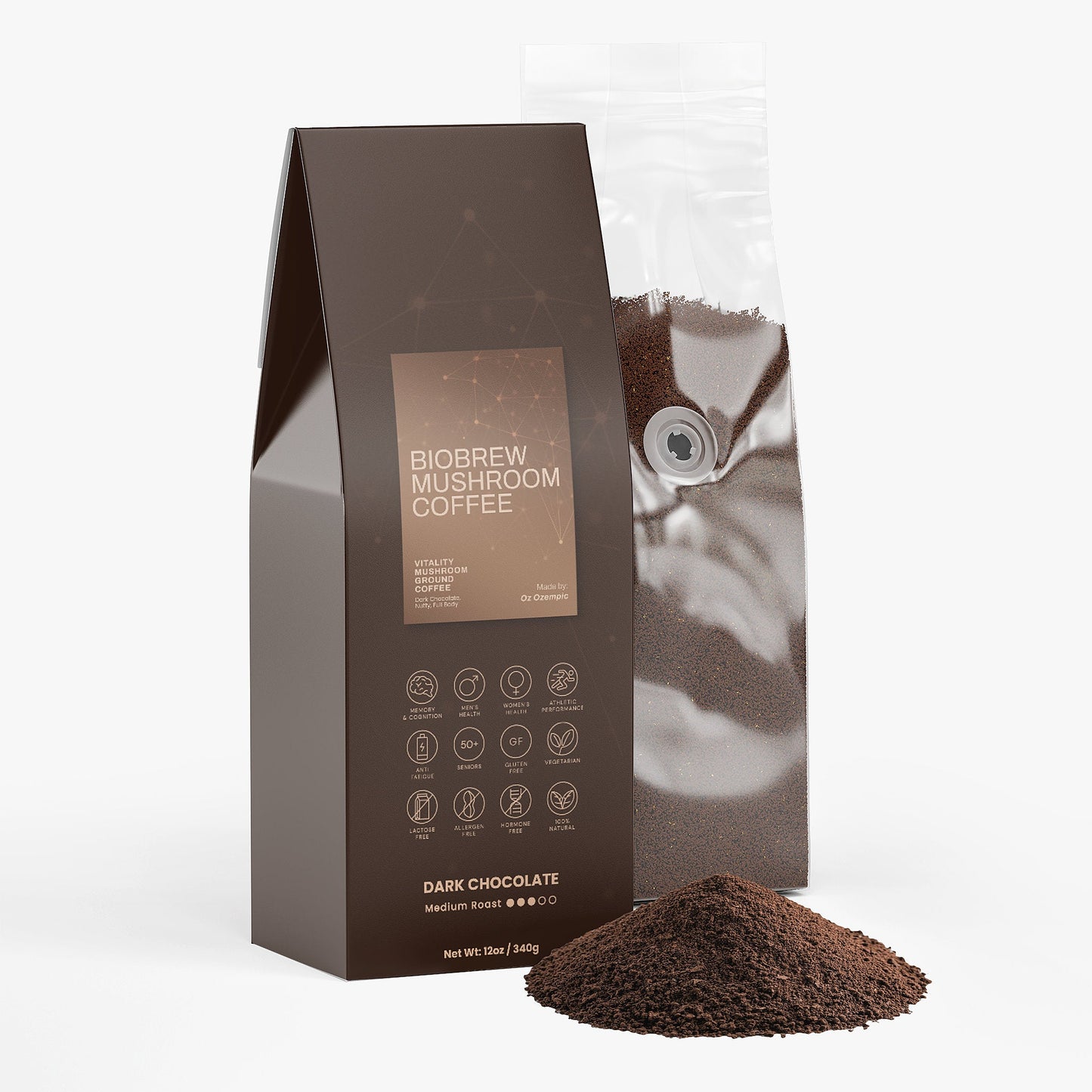 BioBrew Mushroom Coffee (Dark Chocolate)