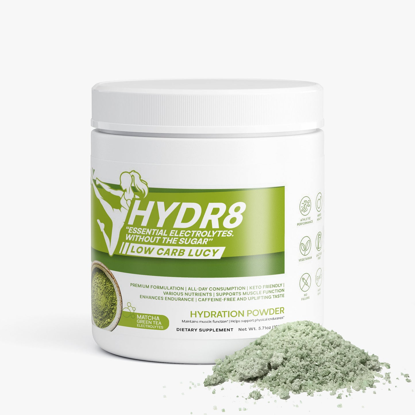 Hydr8 Electrolytes (Matcha Green Tea)