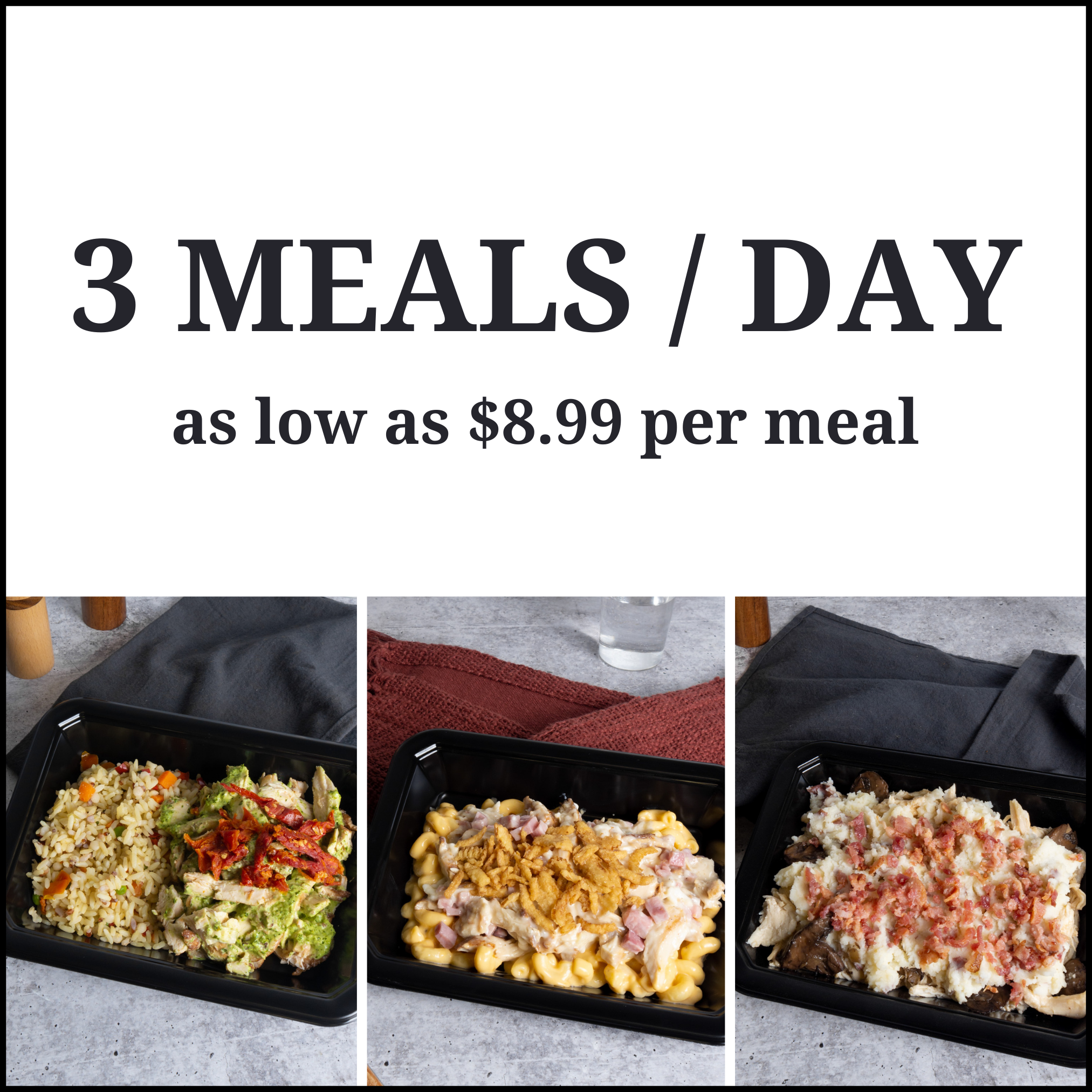 Mon - 3 Meals / Day