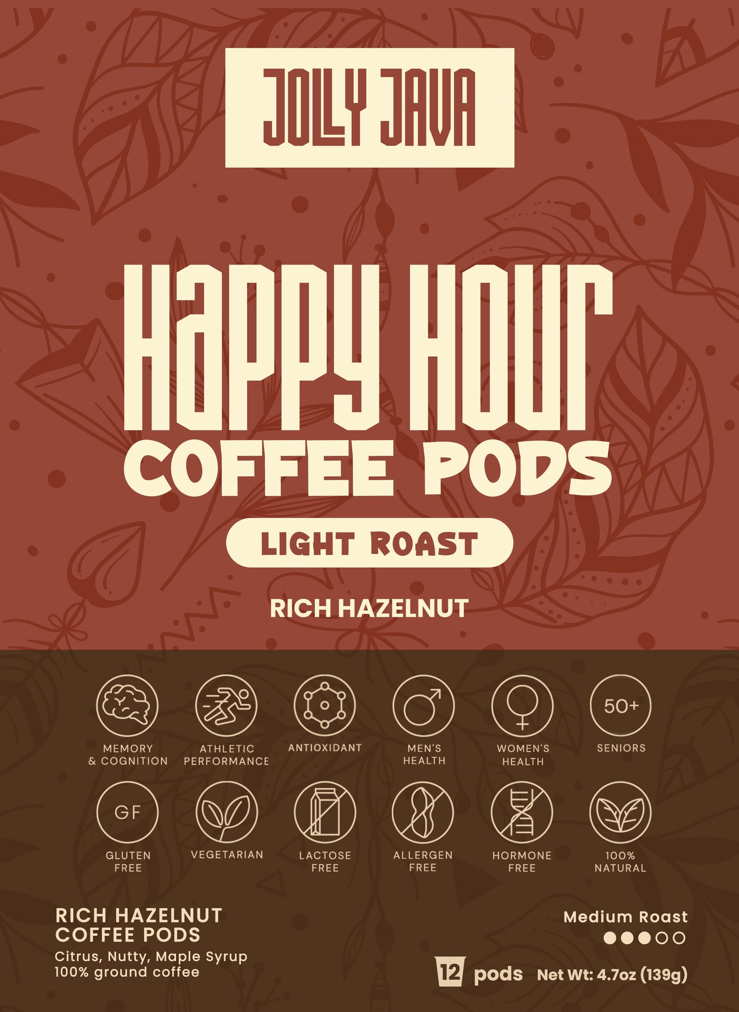 Happy Hour Coffee Pods (Med. Roast)