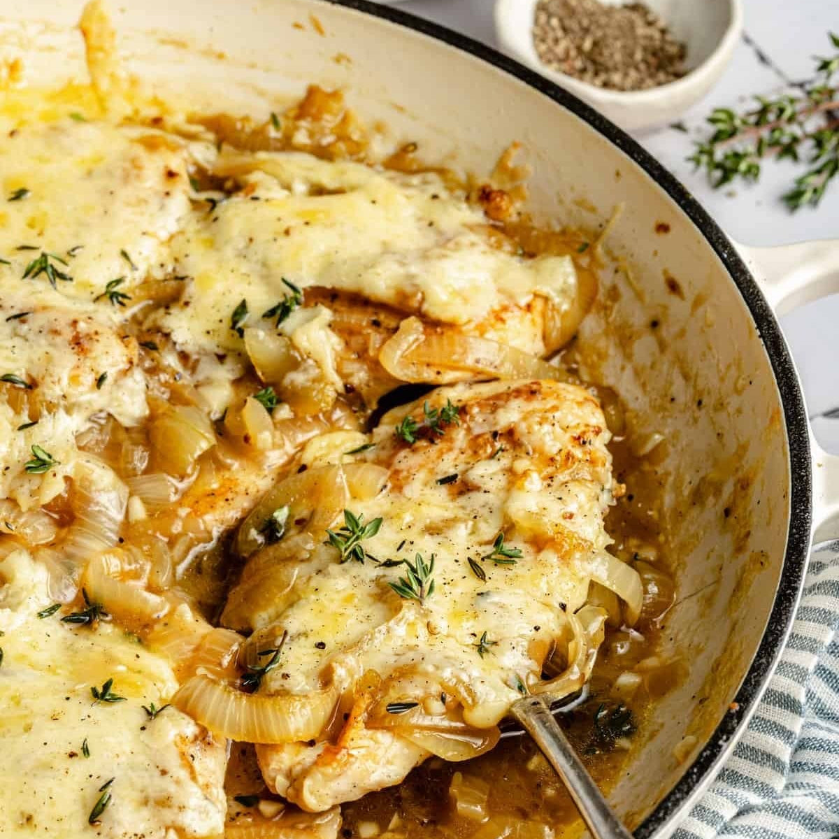 French Onion Chicken Bake