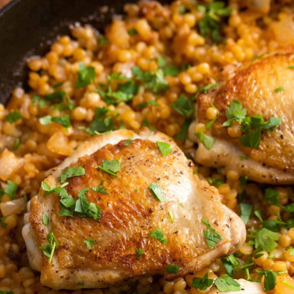 Chicken Thighs With Spiced Couscous